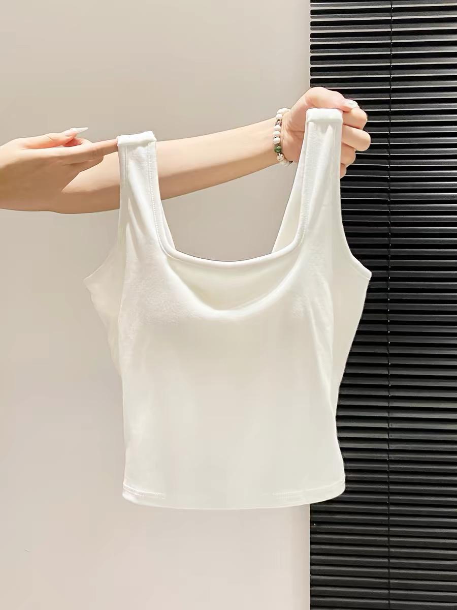 Sexy Backless Cross-Strap Padded Crop Tank Top