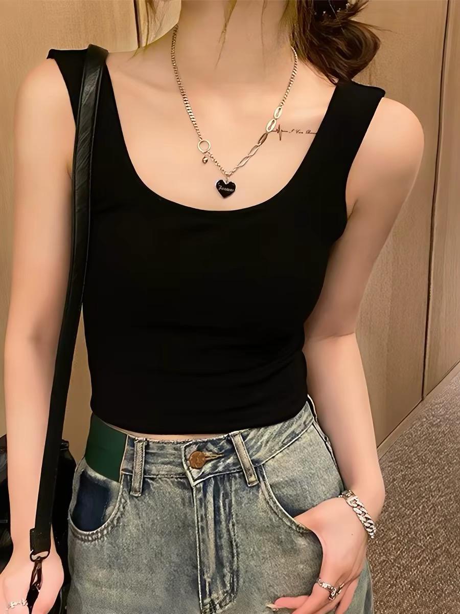 Sexy Backless Cross-Strap Padded Crop Tank Top